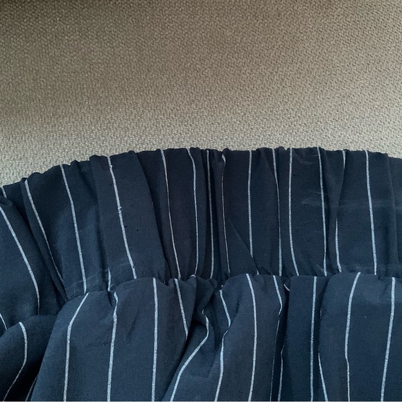 Alo Yoga Pinstripe Daylight Mini Skirt Navy/Ivory S - Picture 6 of 9